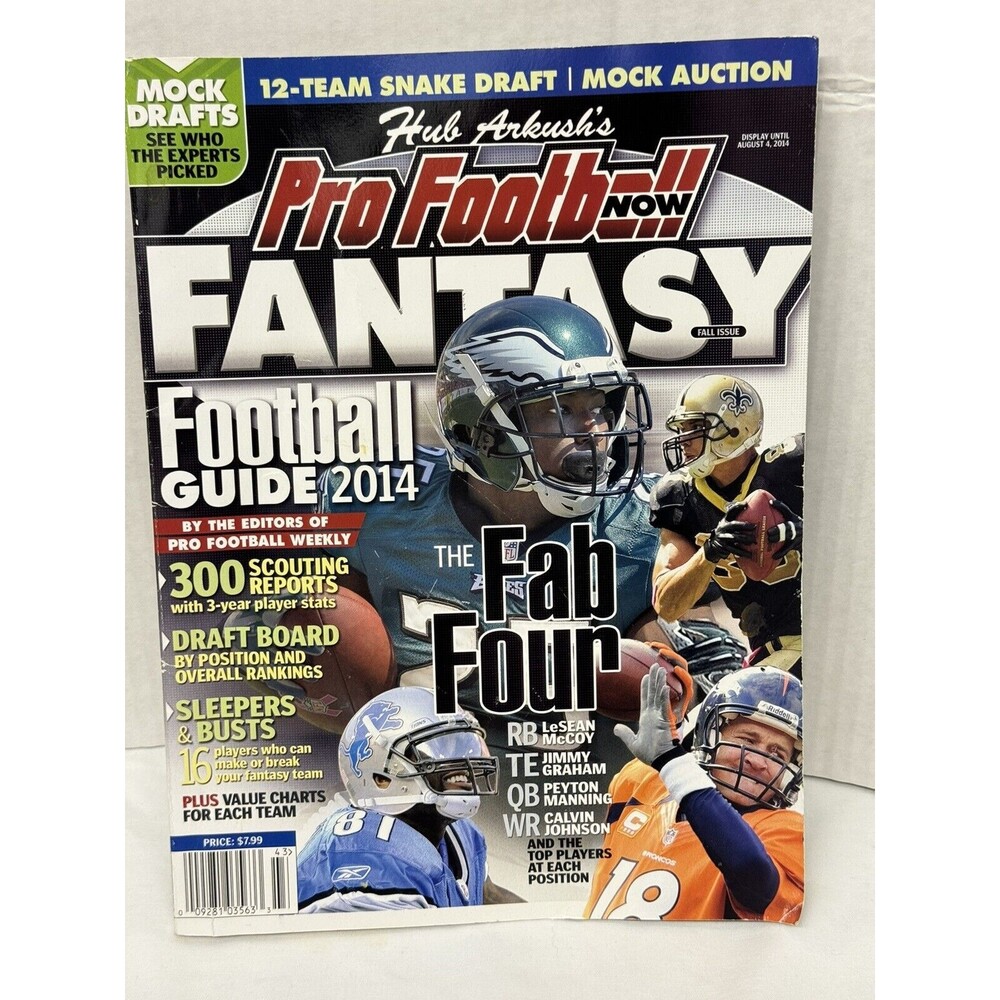 Hub Arkush’s Pro Football Now Fantasy Football Magazine Guide 2014-Preow…